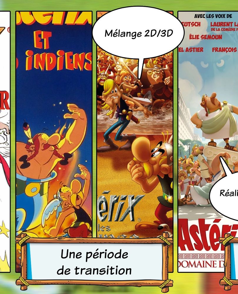 Une période de transition
Astérix et les vikings est un mélange de 2D/3D