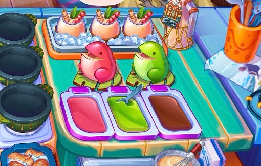 ゲームのスクショ　カエルのような見た目のカップケーキ