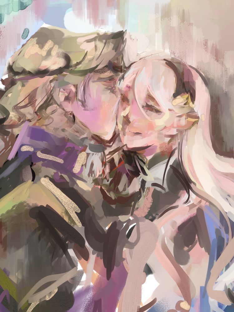 Messy paint- Corrin and Xander.