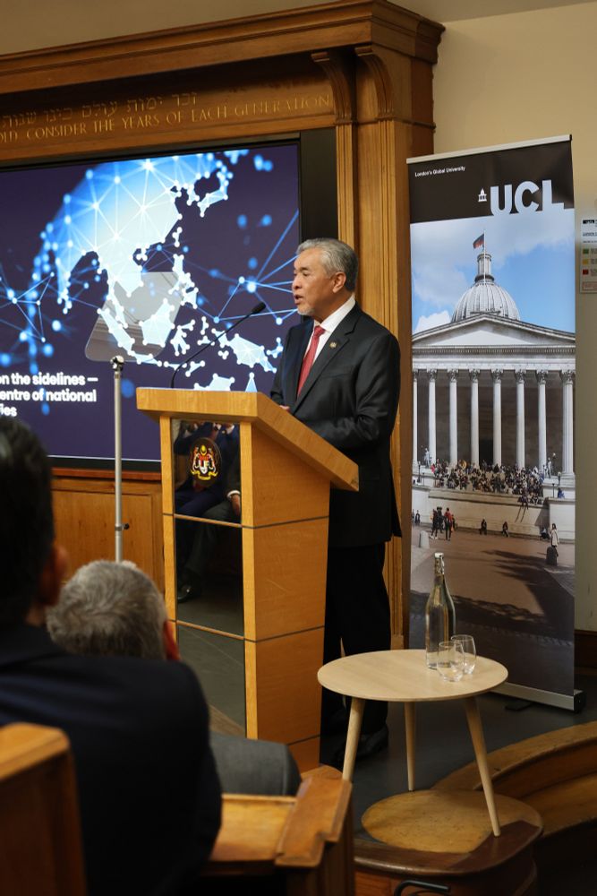 Deputy Prime Minister of Malaysia, Dr Ahmad Zahid Hamidi, speaking at an event