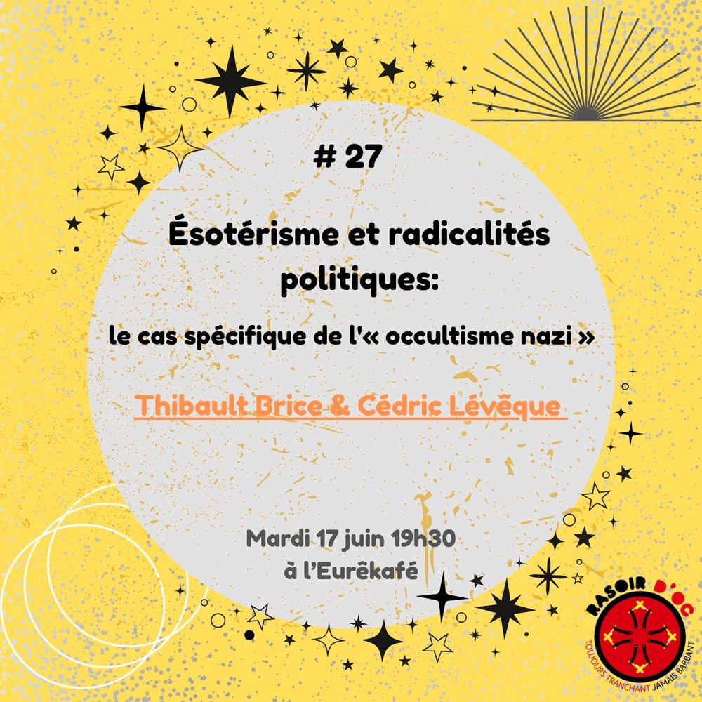 Ésotérisme et radicalités  politiques avec Thibault Brice et Cédric L’évêque fondateur des éditions du Doggerland