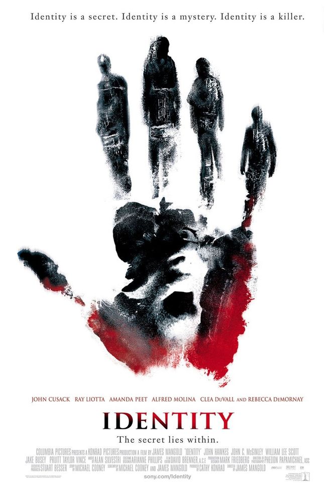 Poster for the 2003 film Identity.