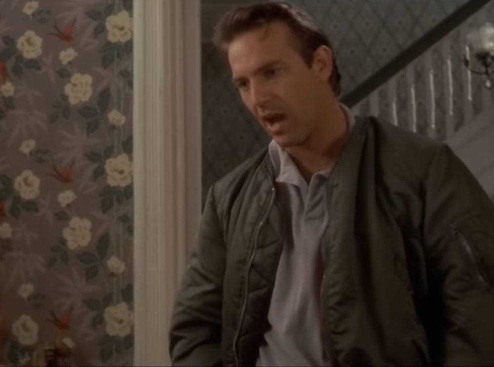 Kevin Costner in Bull Durham delivering the “I believe” speech. 