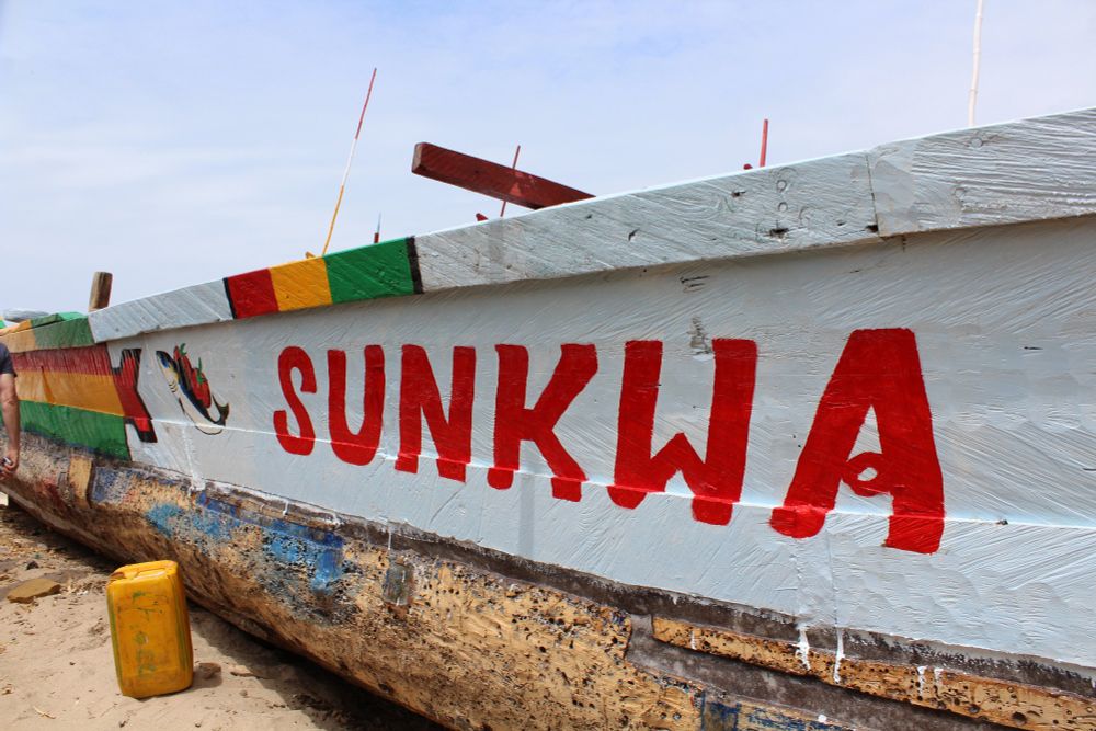 Ghanaian fishing canoe
