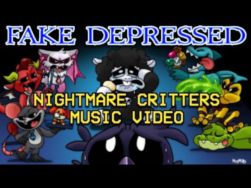 FAKE DEPRESSED By RecD Ft. Kittensneeze - NIGHTMARE CRITTERS Fan Song (Poppy Playtime Chapter 4)
