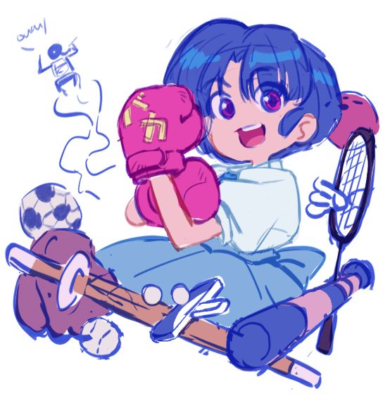 For me it's easier to do color before cleanup. Took warm blue and magenta as two main colors