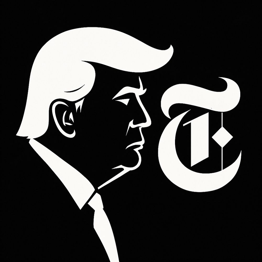Donald Trump looks like the New York Times logo