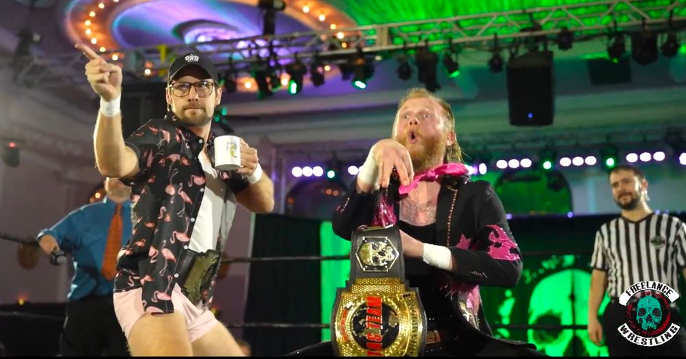 Freelance Wrestling Tag Team Champions Dan the Dad and Kody Lane