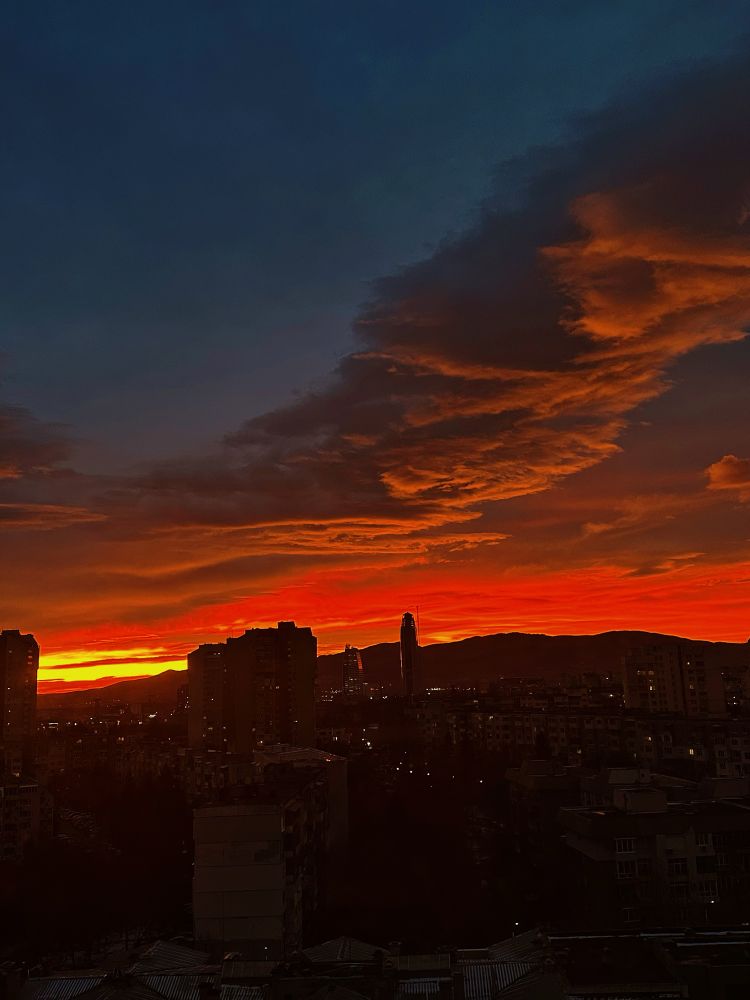 The sky this morning