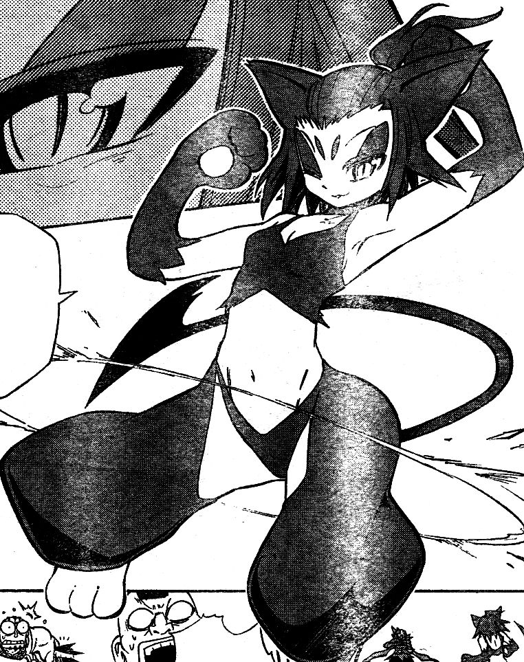 Artwork of Rug from Pokemon ReBURST in her Burst form.