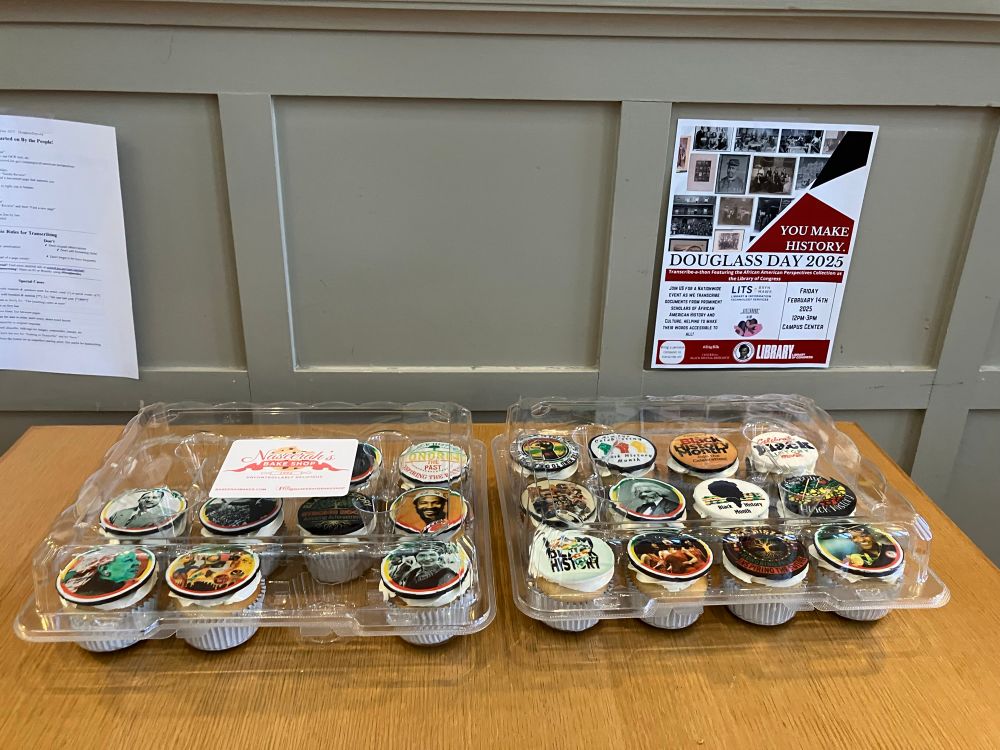 Cupcakes with illustrations related to Black history 