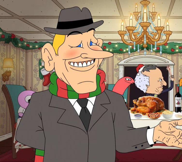 the racist guy from the Glep Ep of Smiling Friends