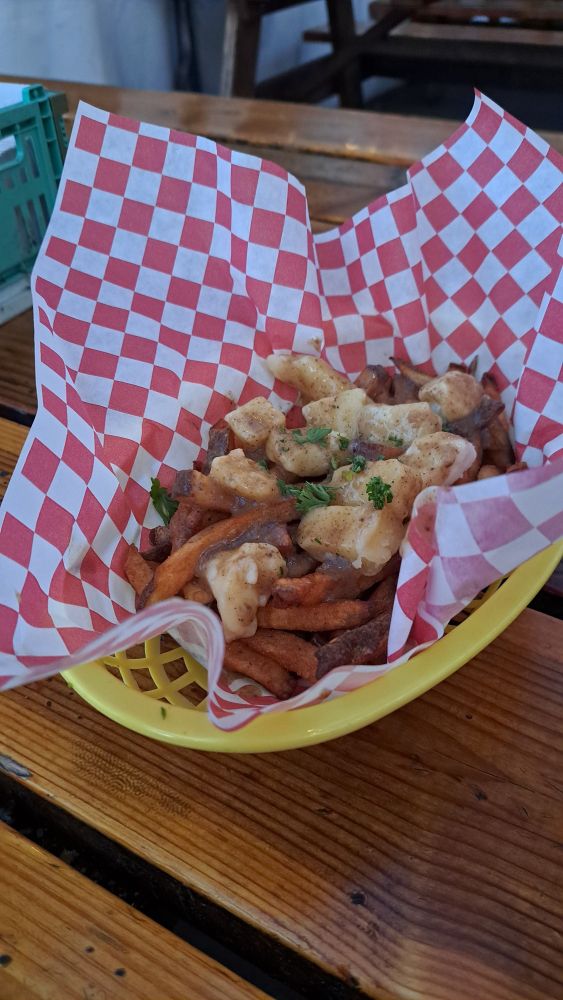 A basket of poutine from Potato Champion in Portland OR