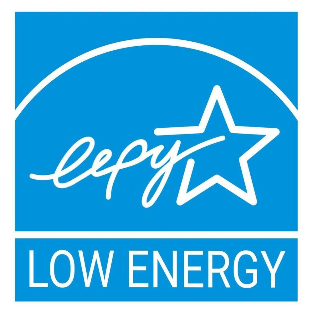 the energy star logo, replaced with eepy star, with bottom text that says low energy