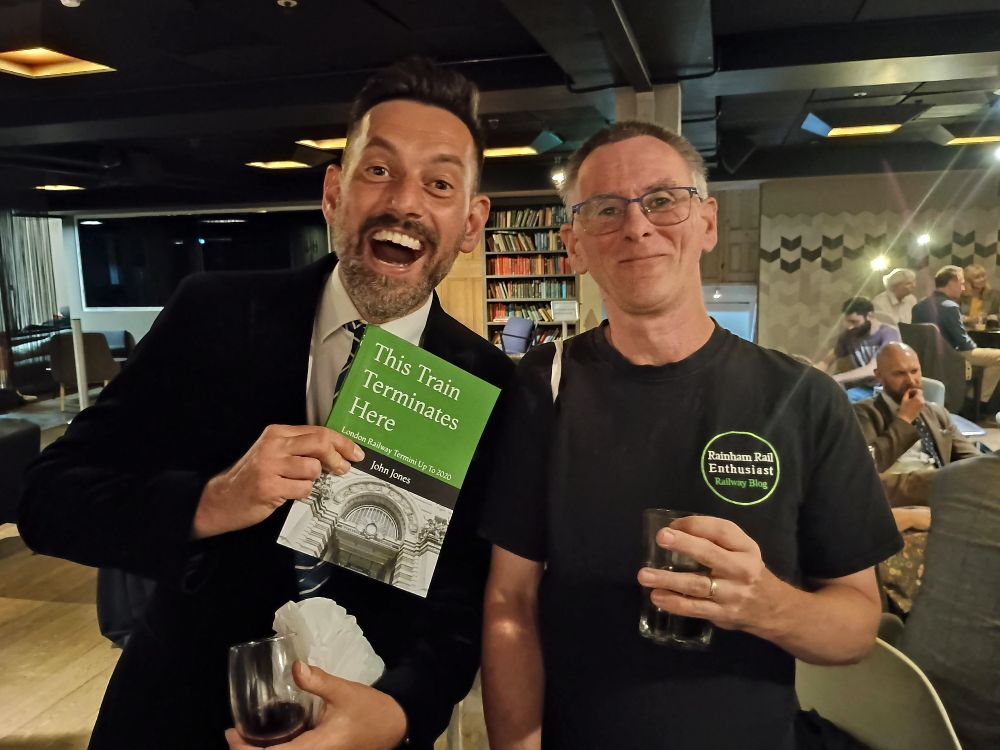 Mr Tim Dunn and John Jones at the BFI railway film event in London United kingdom 