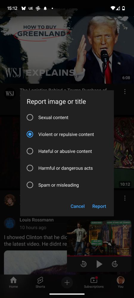 Reporting a WSJ video on the logistics of how the US could by Greenland for repulsive content.