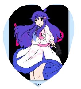 Shitty heart cutout of my WIP