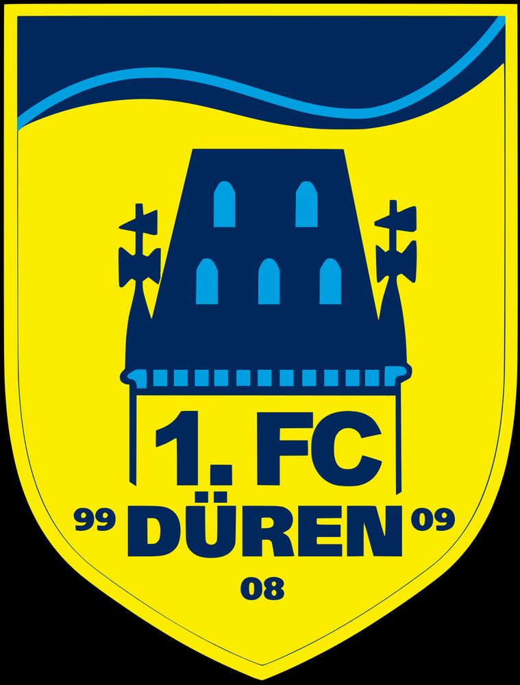 Wappen 1.FC Düren(Blau Gelb)