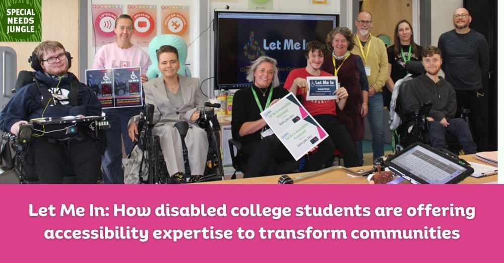 image shows the Let me In students and lecturers with their award and post title