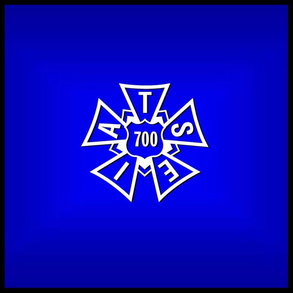 IATSE Local 700 bug on blue background