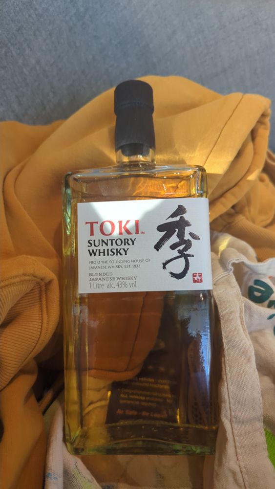 A bottle of Japanese blended whisky 