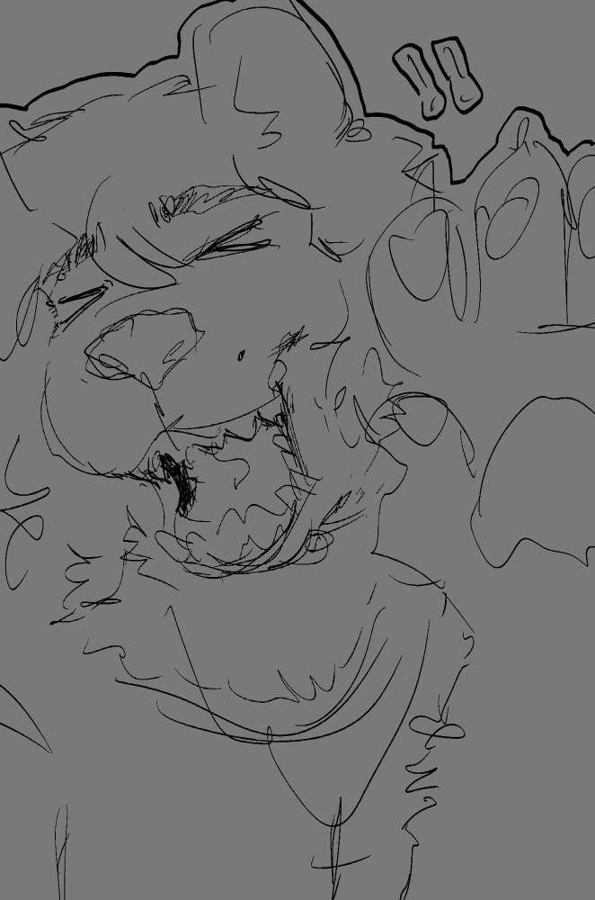 bear smiling and waving (oc from vampiresoncrack)