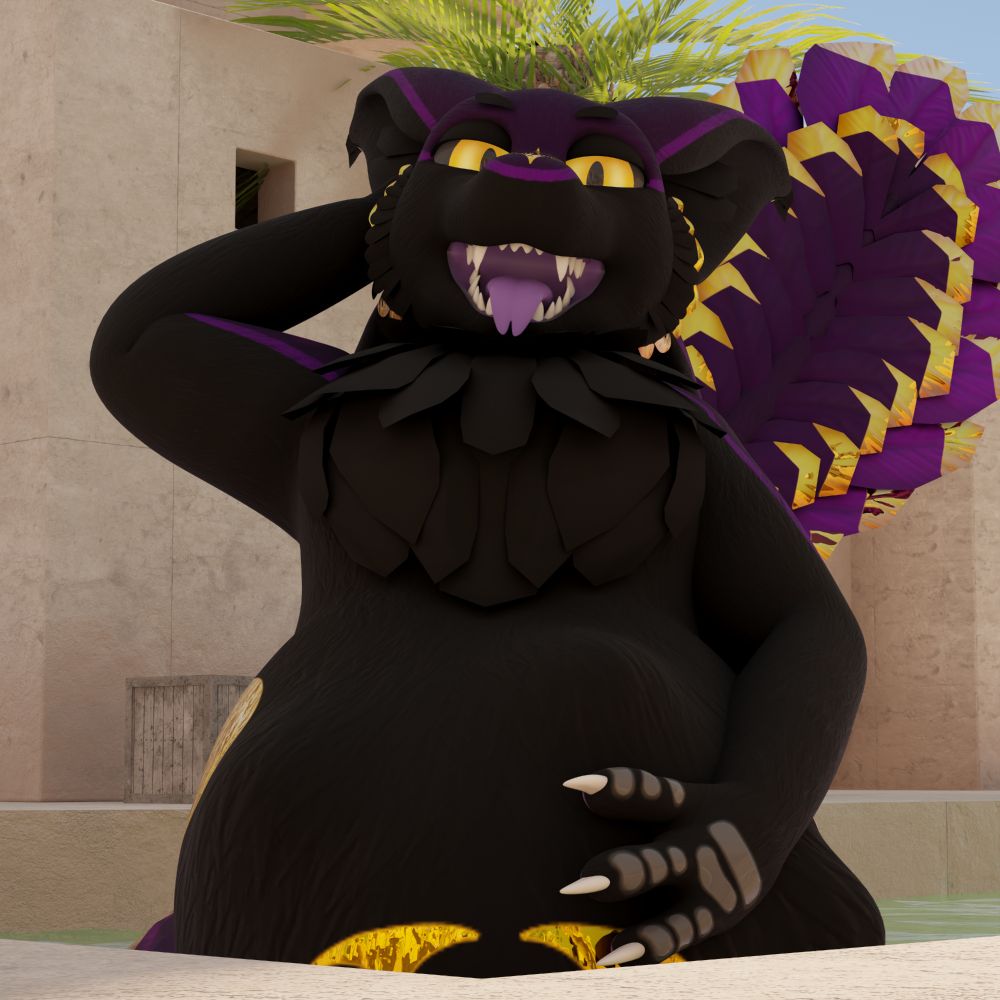 You look at him and agree that he should be more chunkier~ 