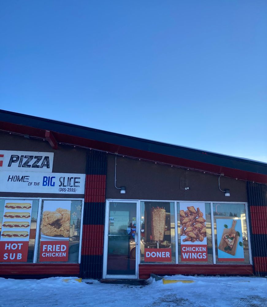 Diner on the Highway 16 in Lanigan, Saskatchewan with great signage. 