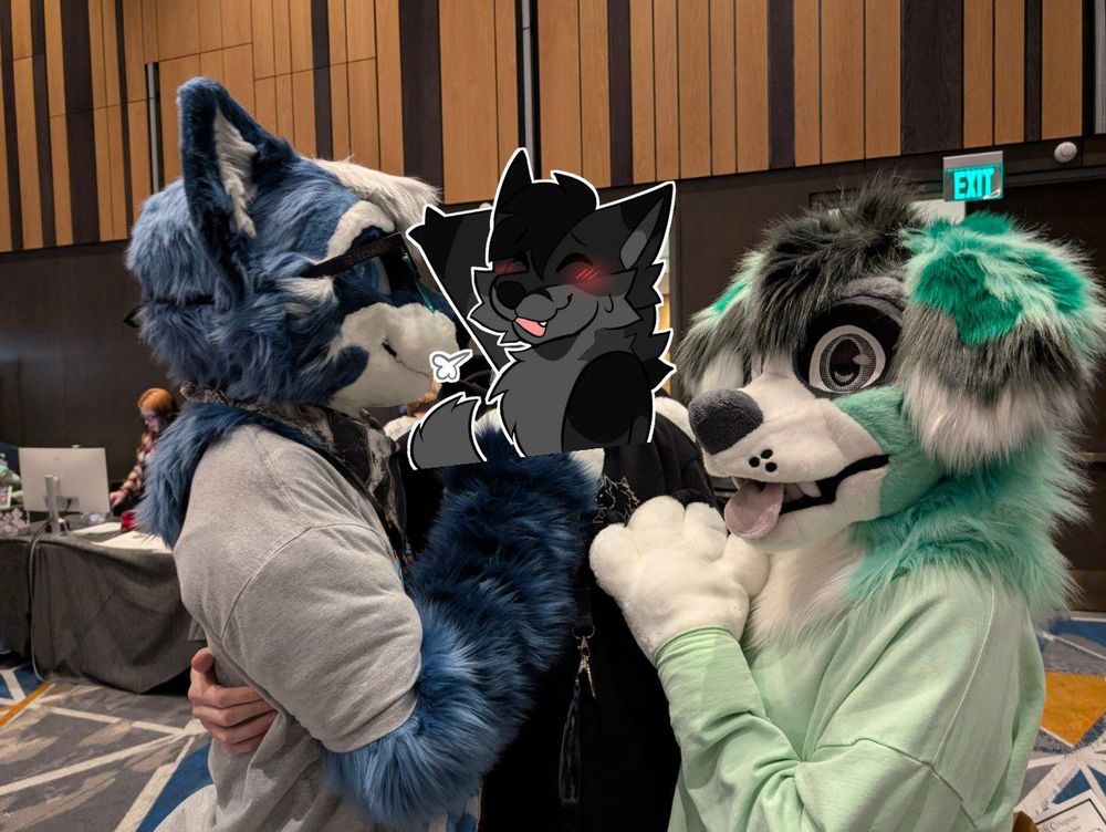 Psipher and I hugging our friend Kai!