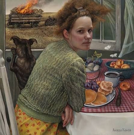 Andrea Kowch, "Flame" (2017)
