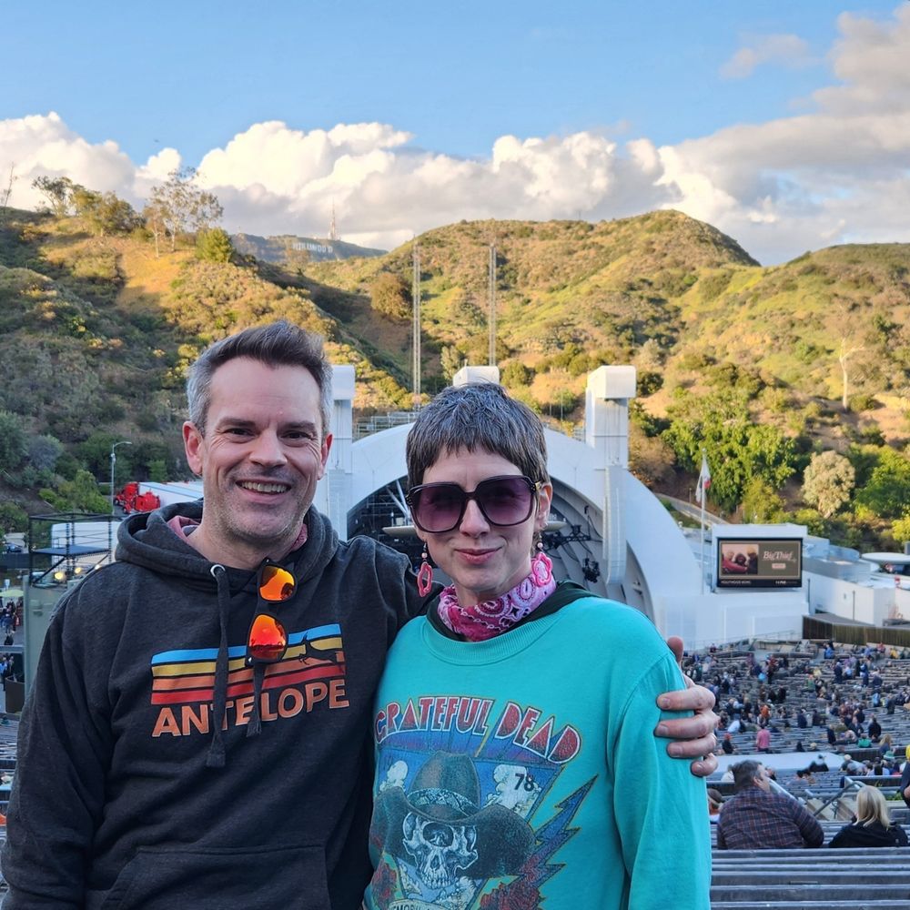 Sober, pre-getting our faces fucked by Phish photograph in front of Hollywood Bowl 