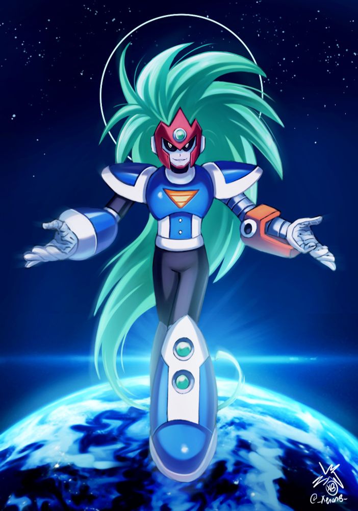 Terra for PizzaStart's massive Mega Man collab.