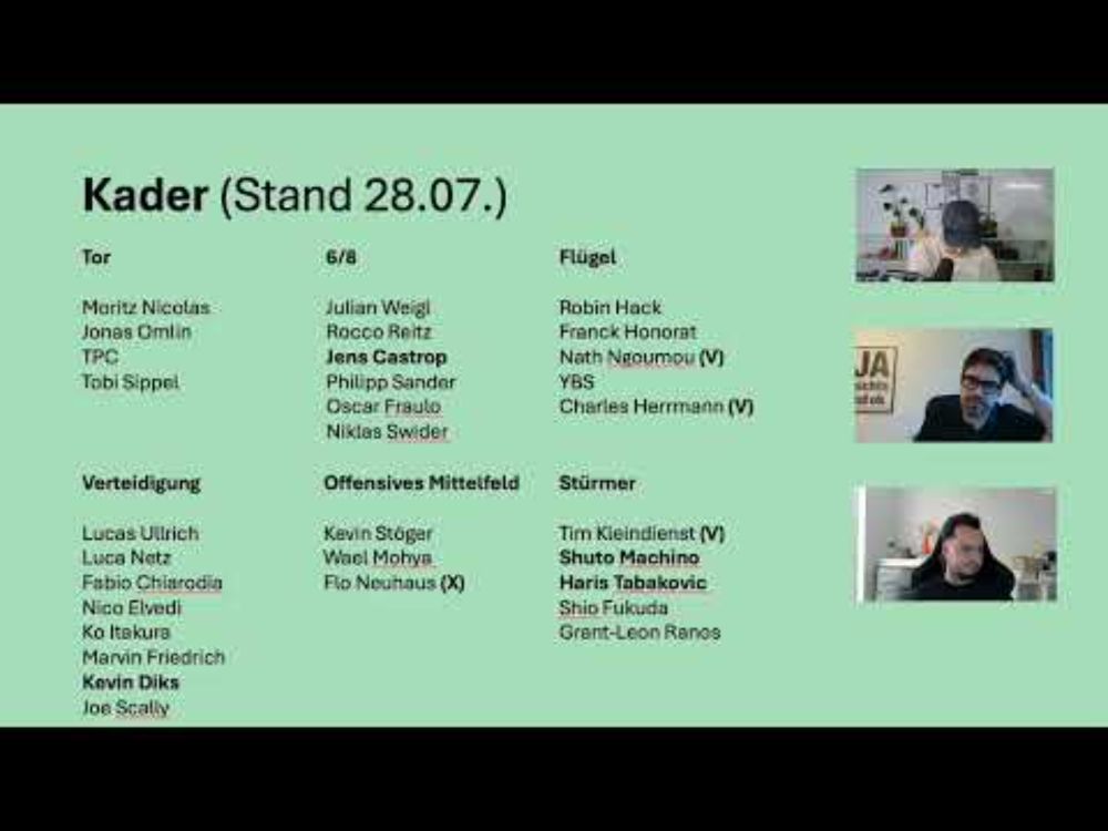 Sommervorbereitung 25/26 BorussiaXplained