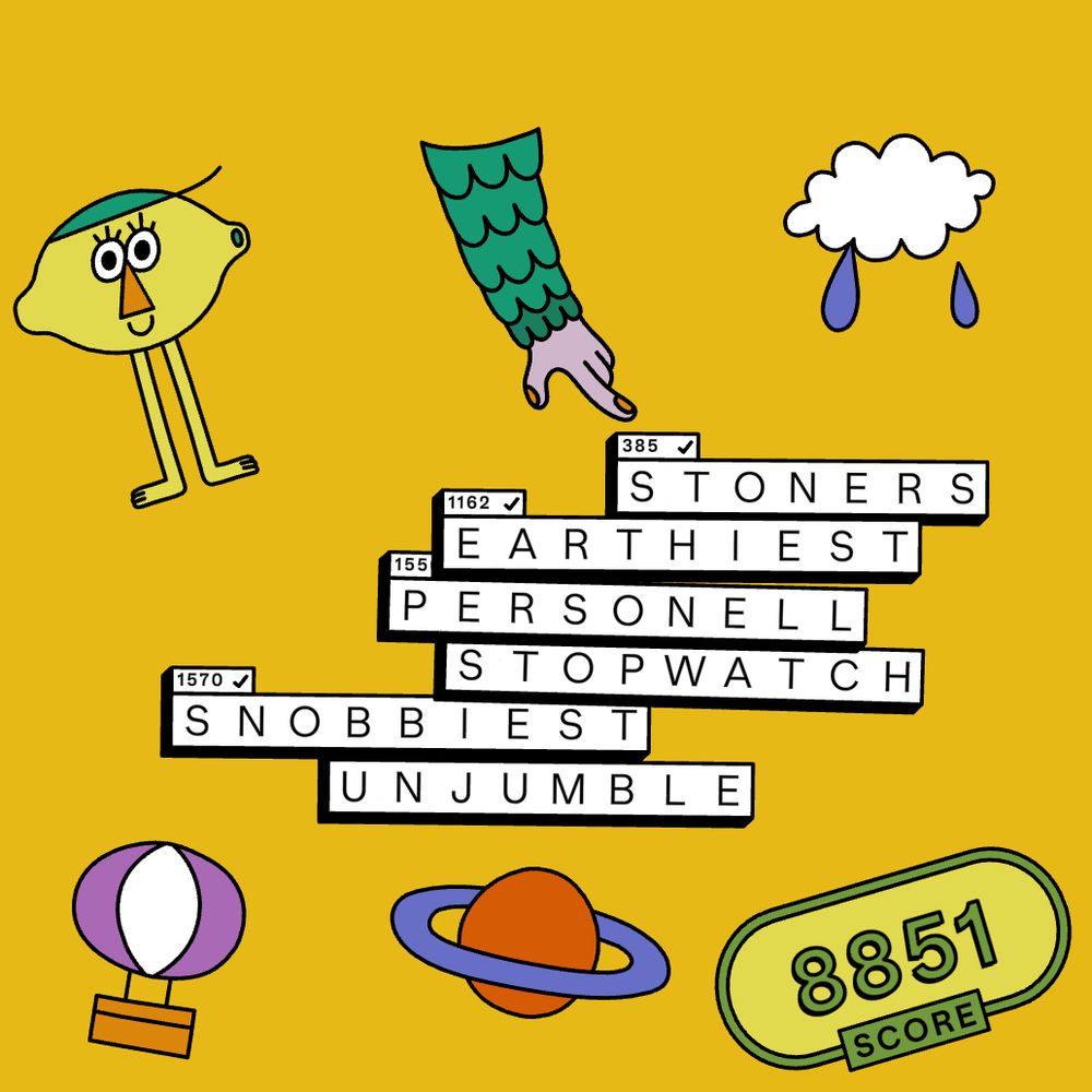 Stoners 
Earthiest
Personell
Stopwatch
Snobbiest
Unjumble

Words are arranged so that STOP TB is spelled out vertically 

There is an unfortunate lack of gazoonkas