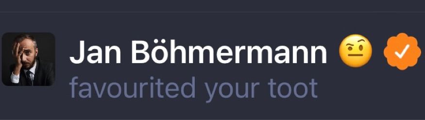 Celebrity favourites a Mastodon toot