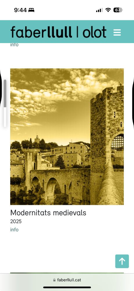 Foto del pont de Besalú com a pòrtic a les jornades ‘Modernitats medievals’.