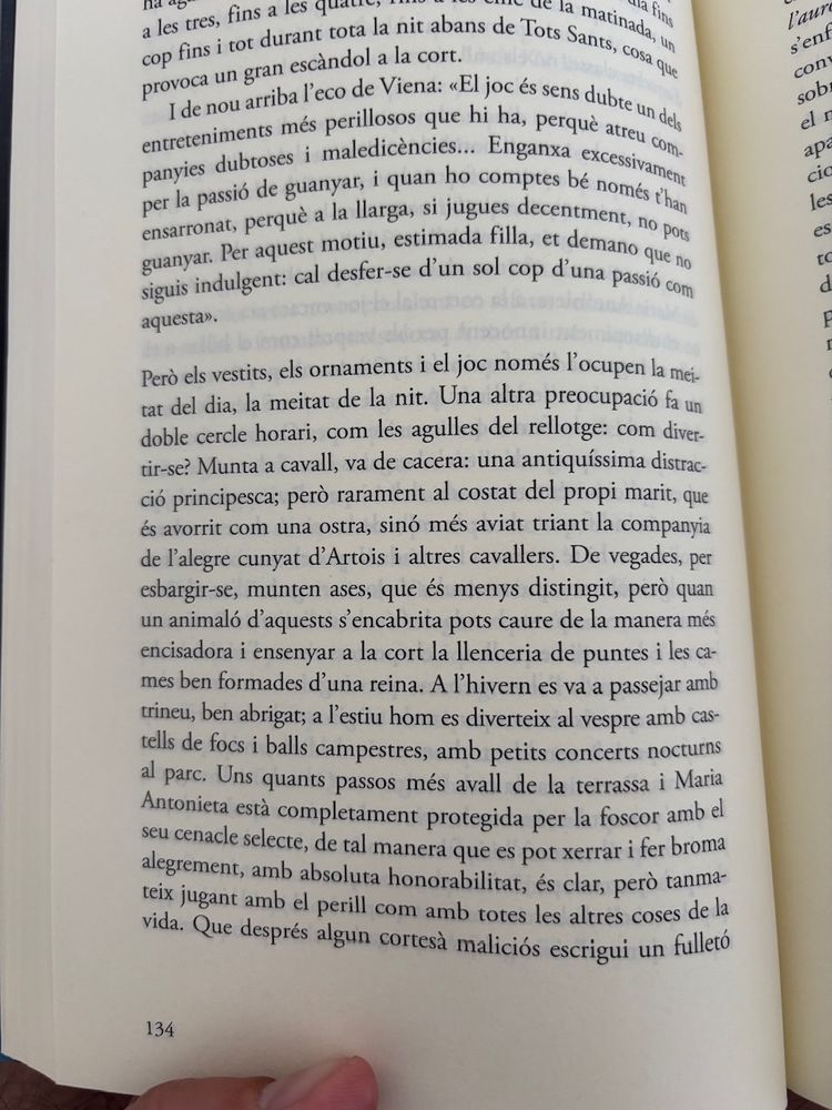 Sobre el lleure de Maria Antonieta.