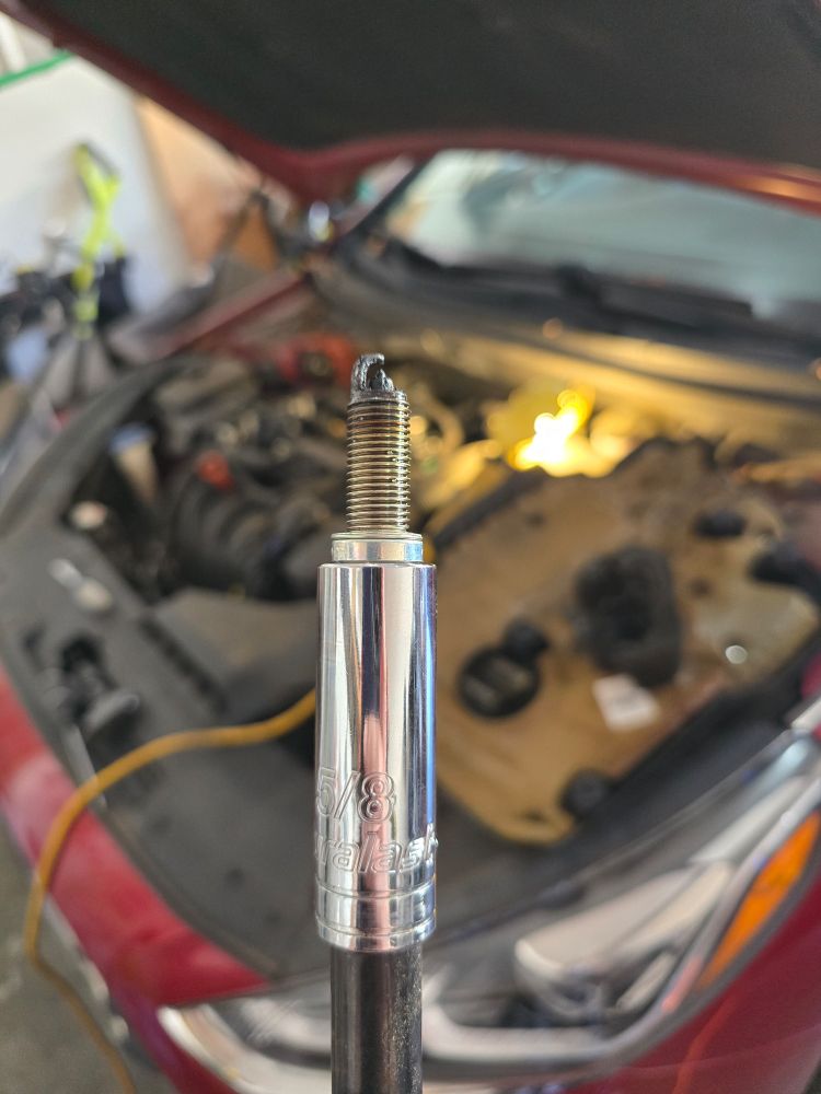  Fouled sparkplug out of a 2018 Hyundai sonata. 