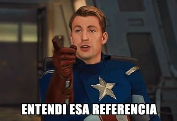 Meme del Capitán América diciendo "Entendi esa referencia".