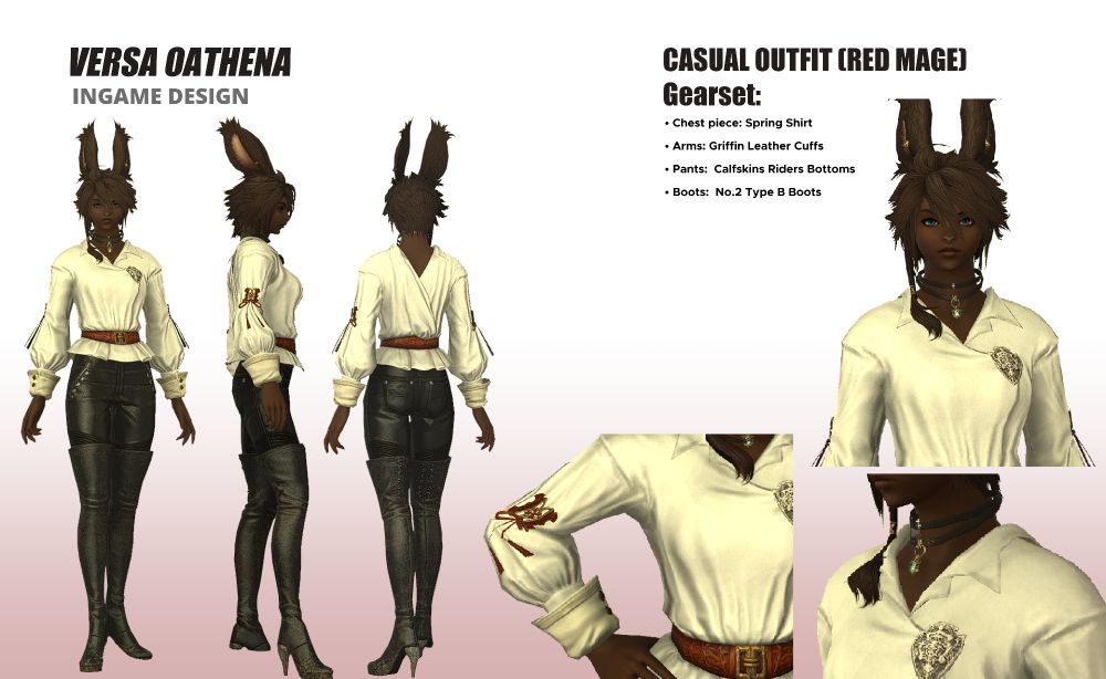 Versa Oathenas in game casual attire set