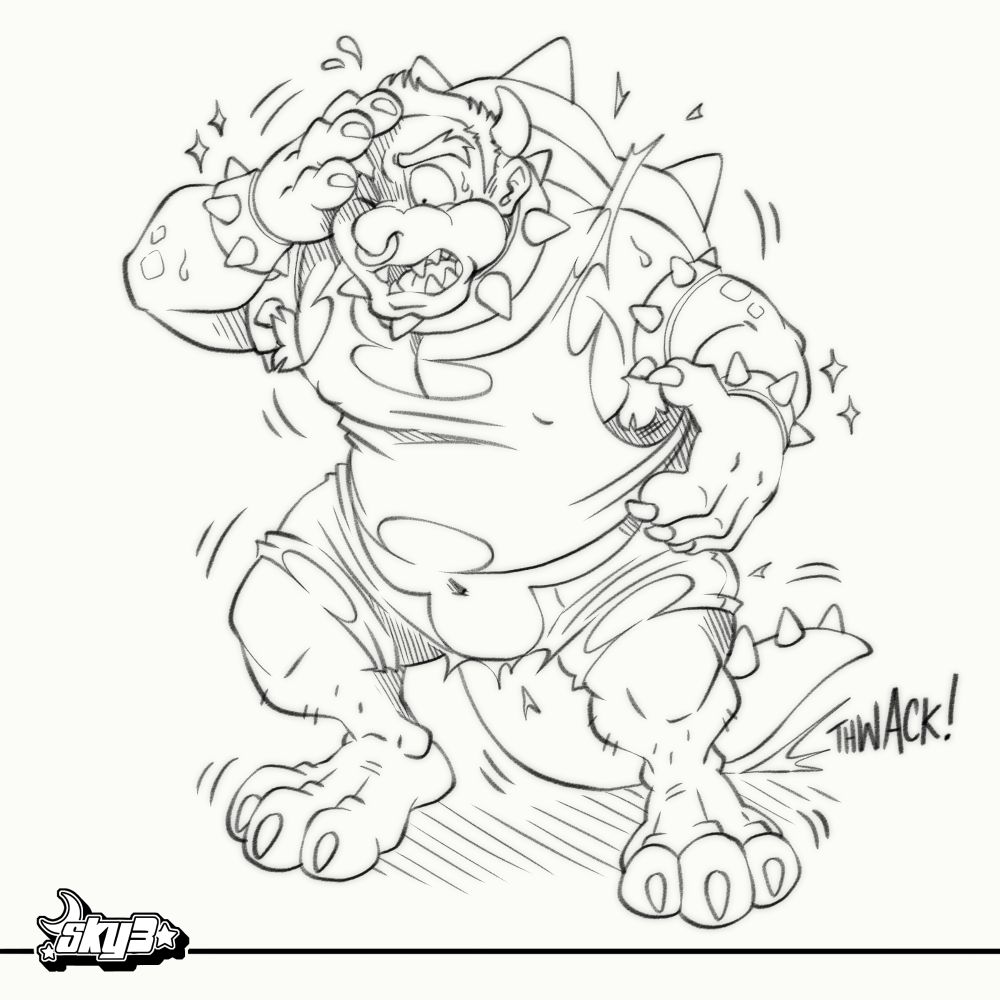 Amlek becoming Bowser for #Bowserday