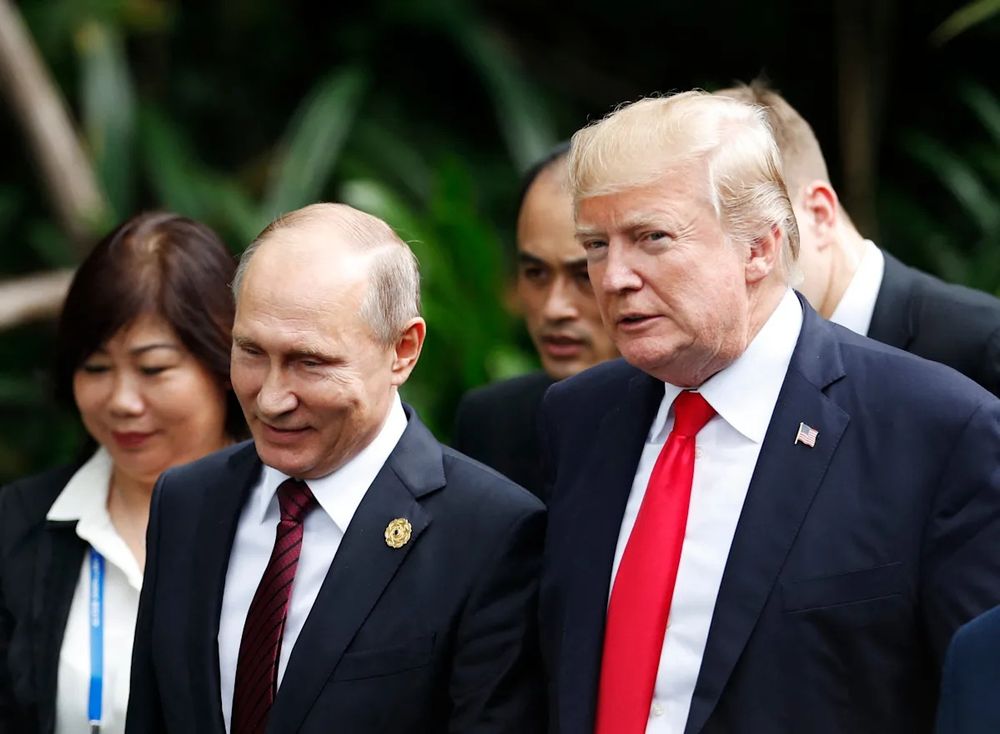 President Trump said he hopes his upcoming meeting with Vladimir Putin will lead to a second meeting for Russia and Ukraine to "divvy up " land.