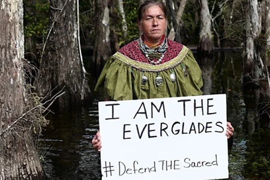 Osceola, a Miccosukee member and environmental activist (Credit: Lisette Morales McCabe)