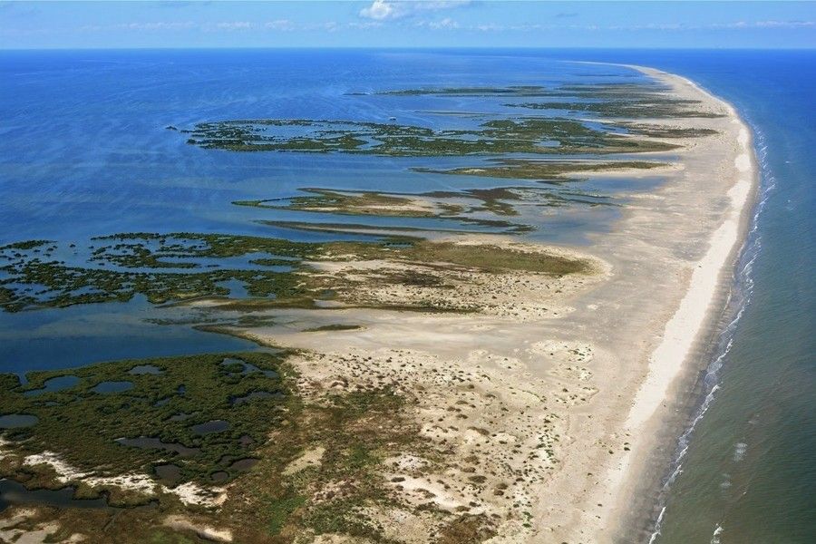 Closeup of coastline