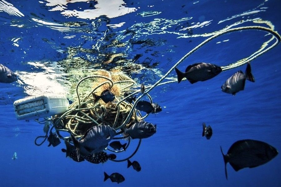 Ghost gear and plastic rafting