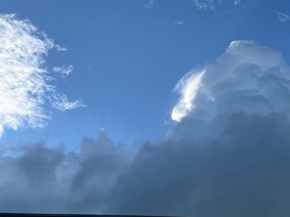 Blue sky and white clouds