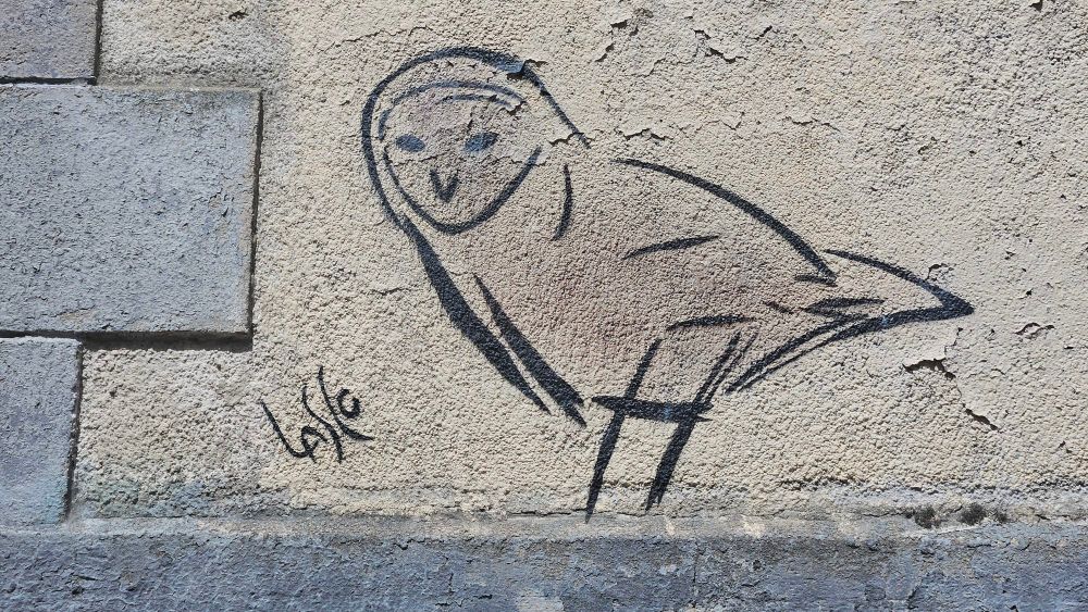 Œuvre de Lasco 
Hibou stylisé 