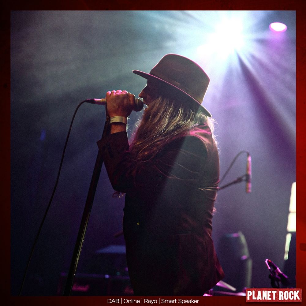The Answer front man Cormac, silhouetted by stage lights