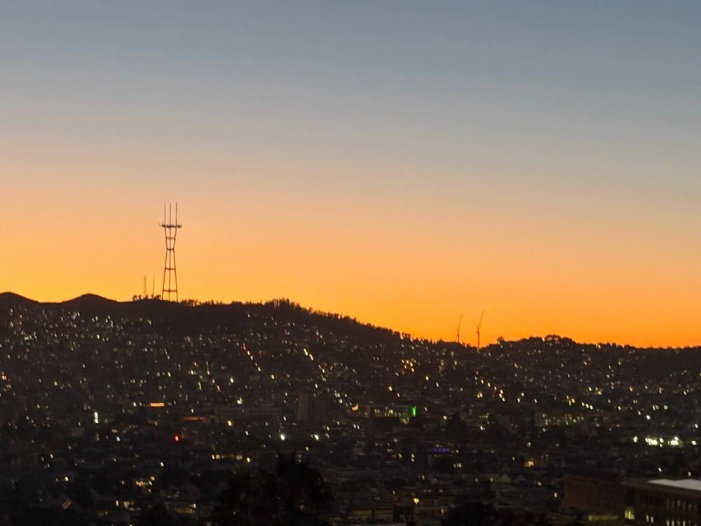 Sunset view from Starr King Open Space