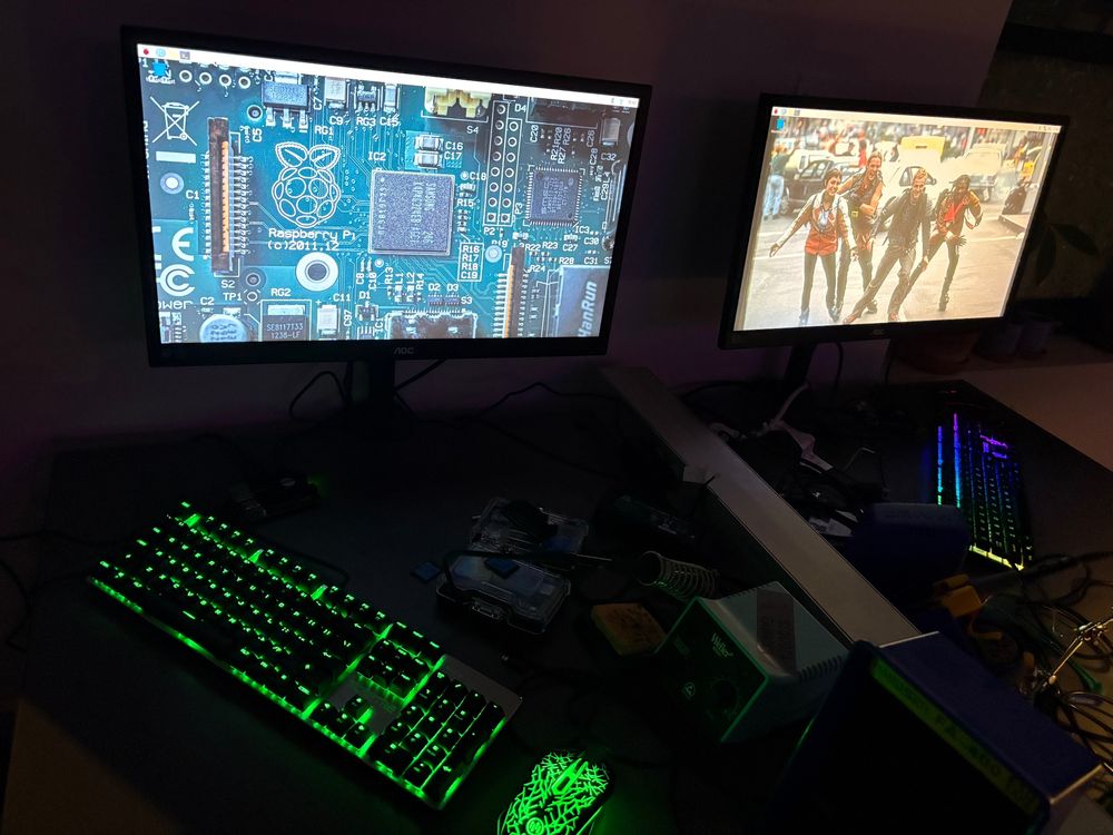 Raspberry Pi workspaces in the electronics space